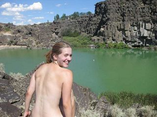 amateurs naked outside