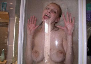 nude in shower
