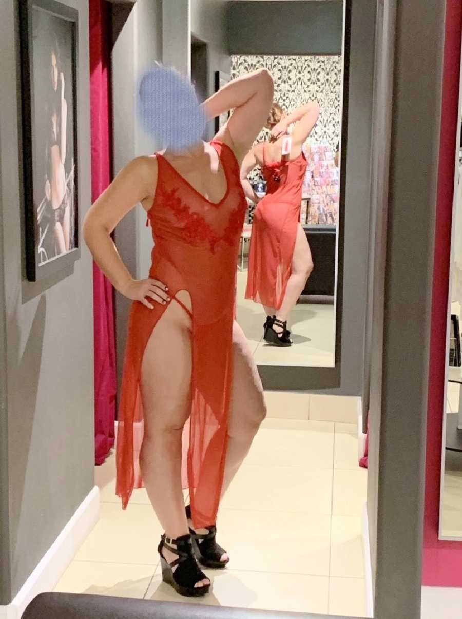 On Display at the Lingerie Store