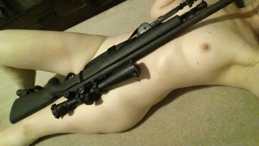 Nude with a Rifle