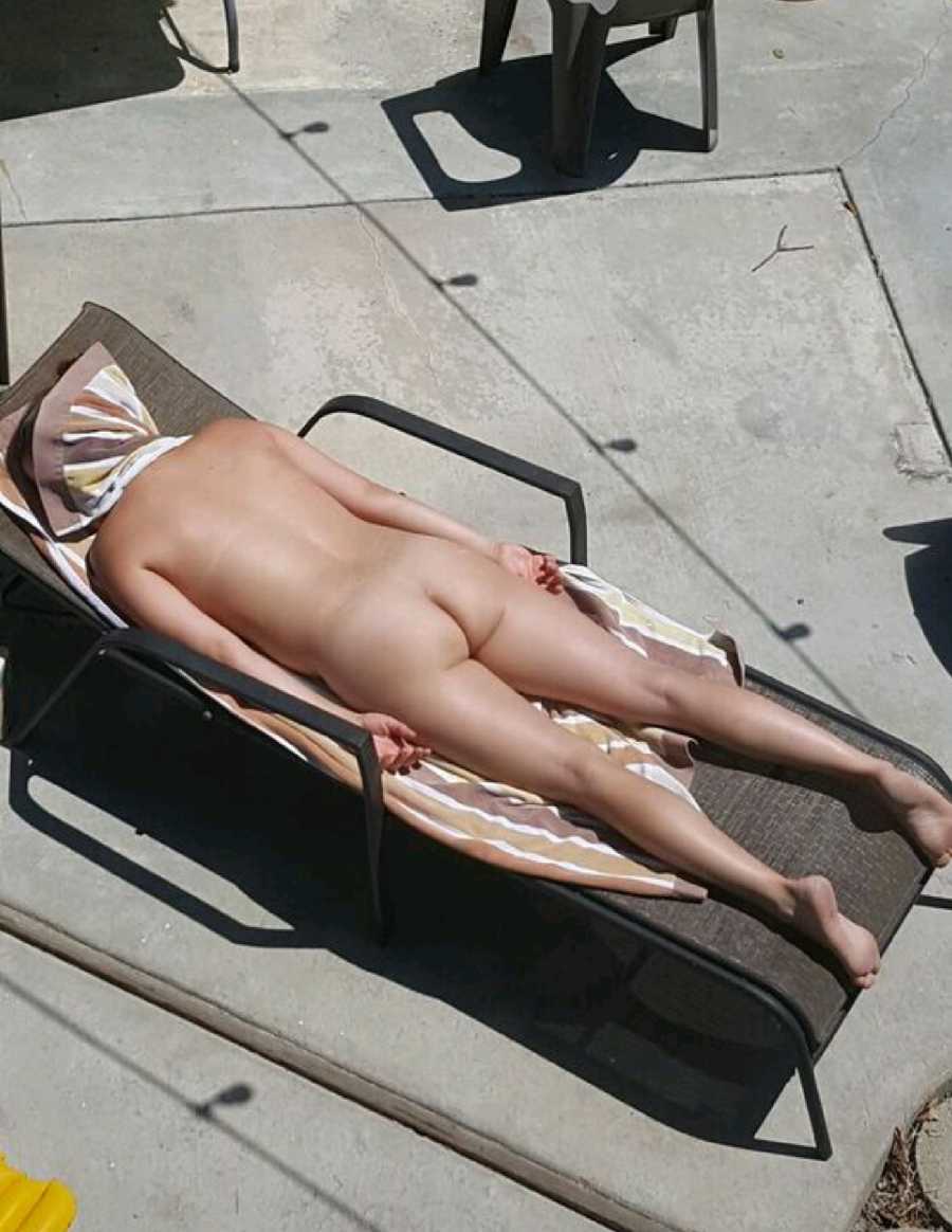 Tanning in the Nude