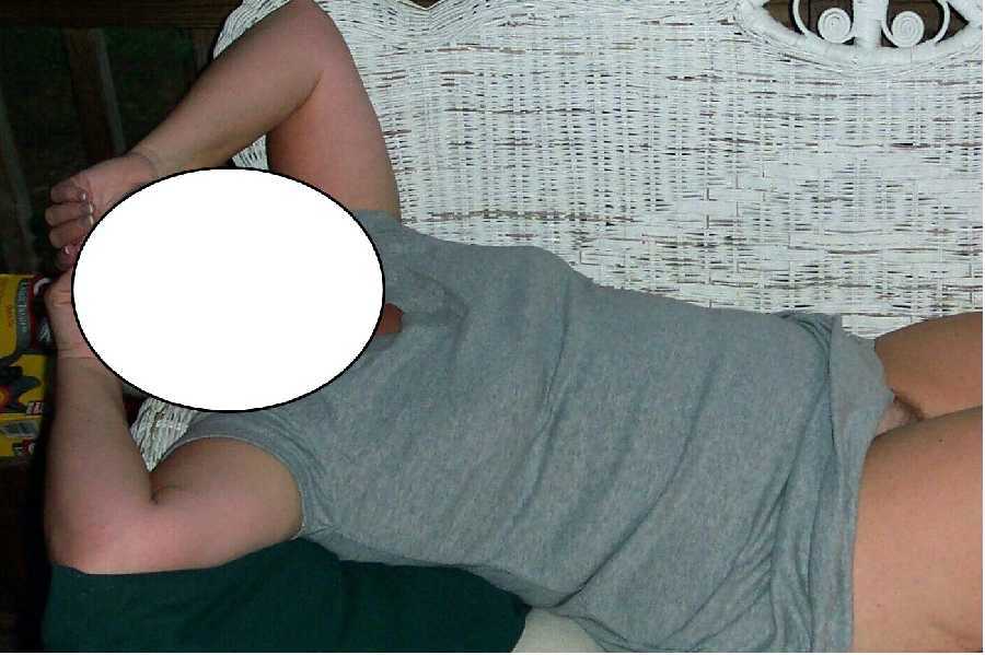 In Just a Grey T-Shirt