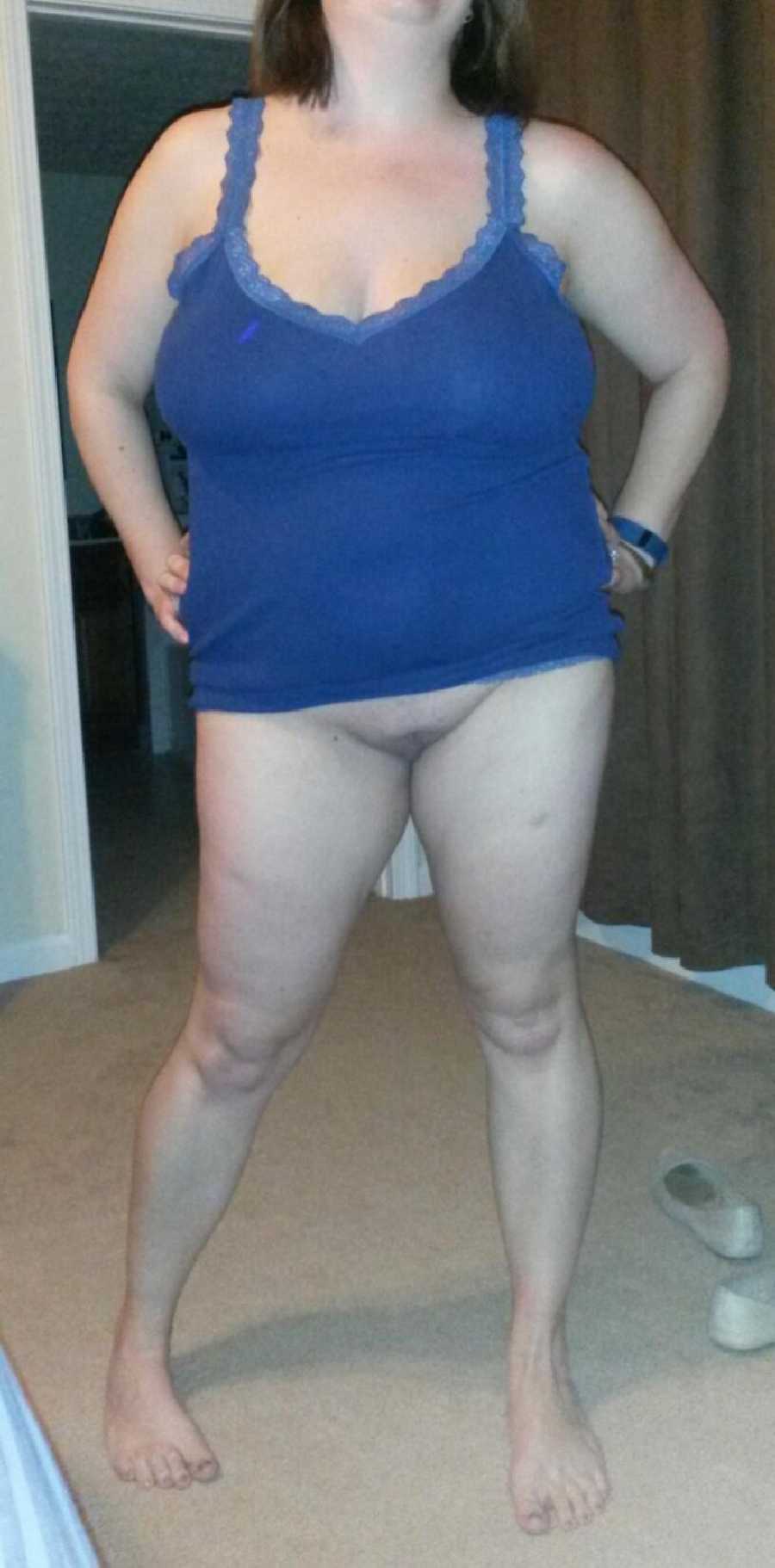 Amateur Wife in Tank Top Only photo