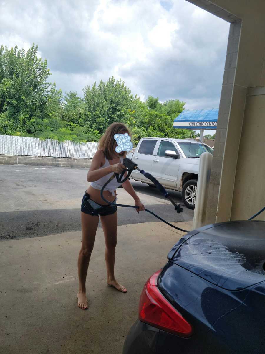 Flashing at the Car Wash!