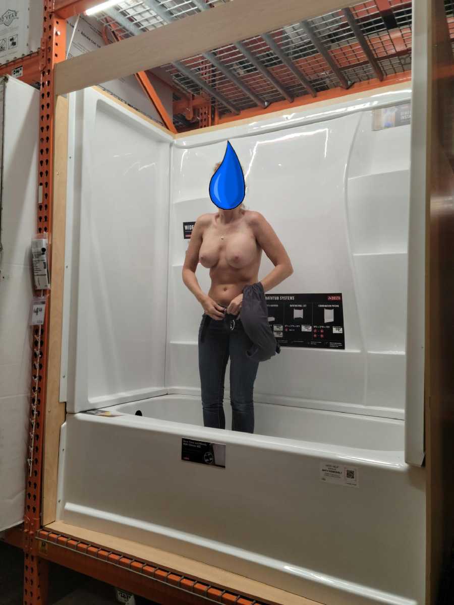 Flashing in the Home Improvement Shower Display!