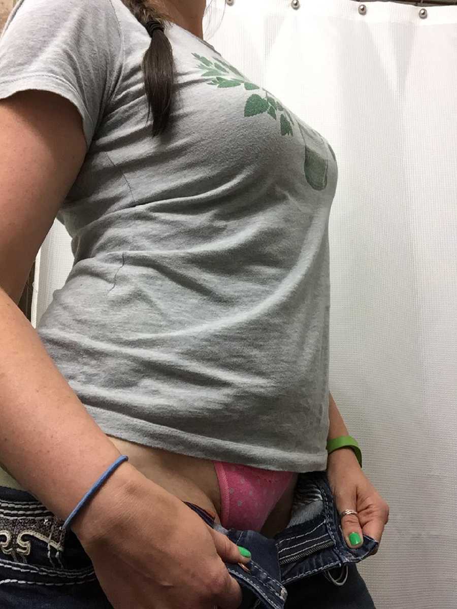 Tits in the Car and Panties