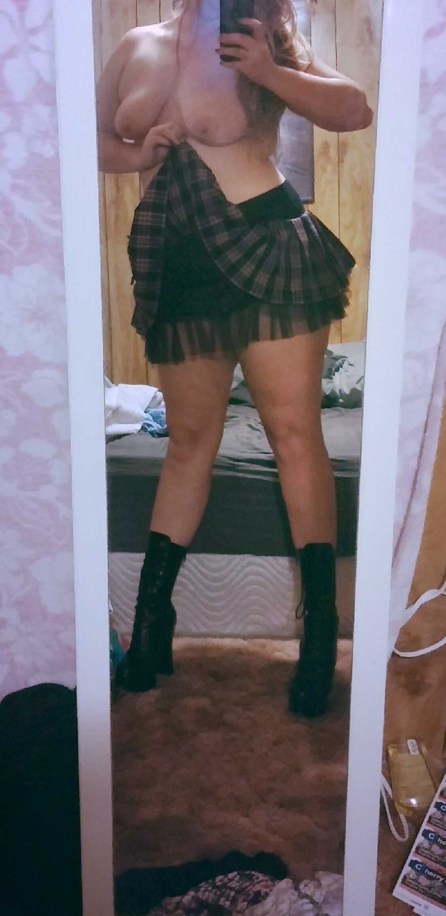 Just the Skirt and Boots