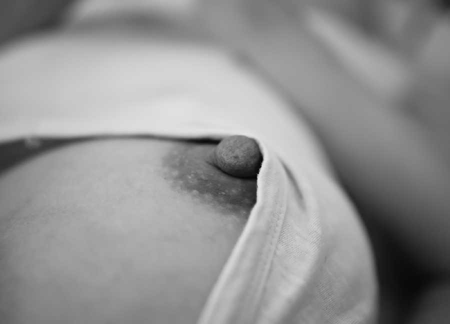Hot Mom Nipples in Black & White