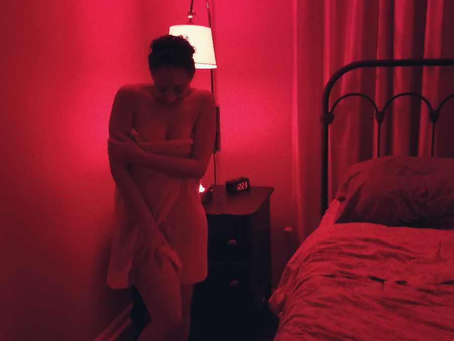 Naked in Red Room