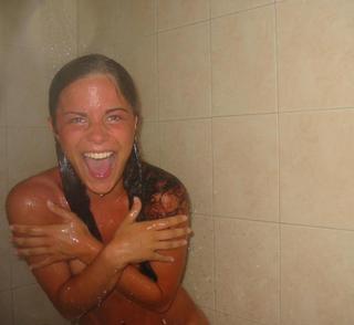 Girl shower nude