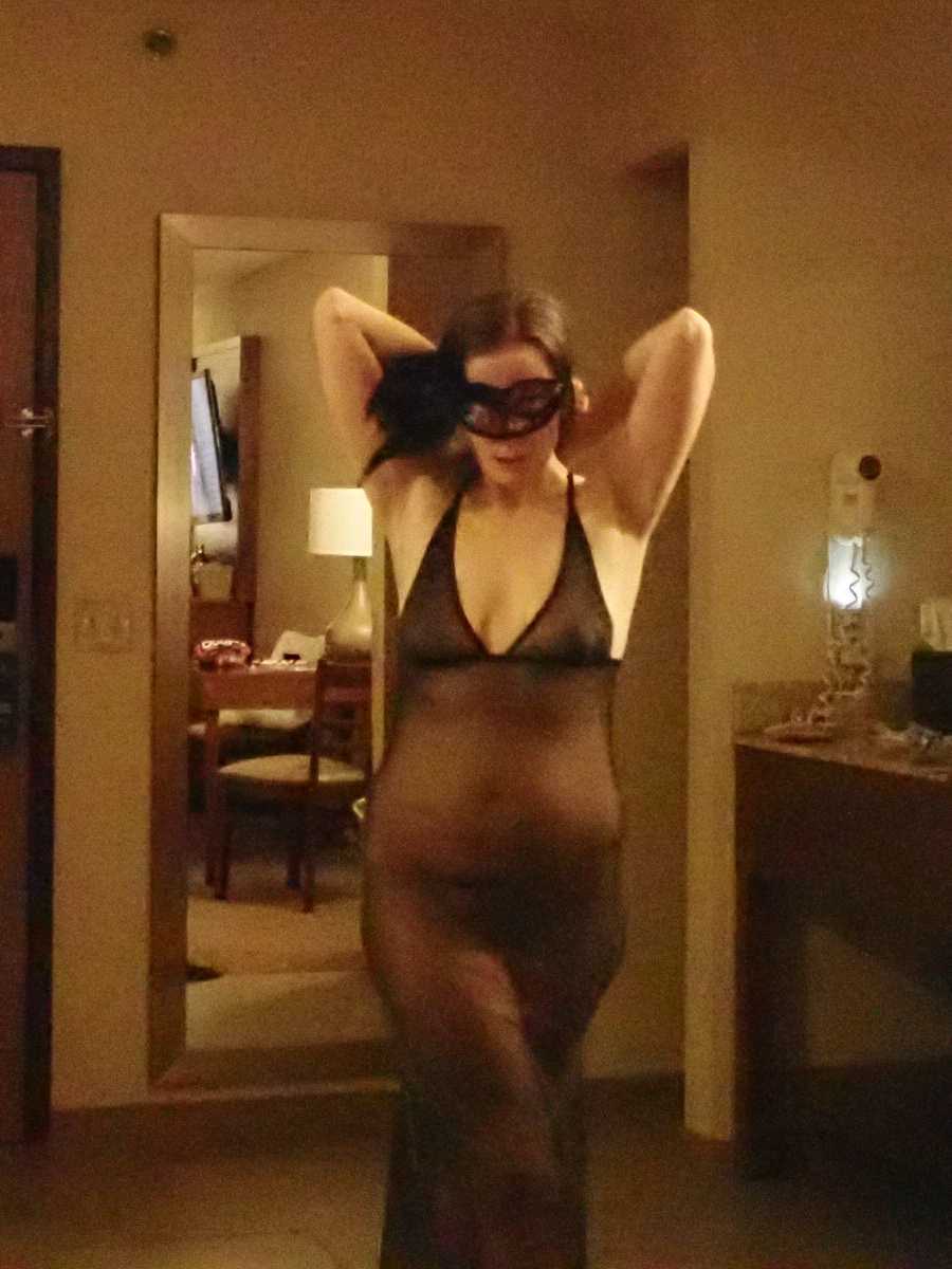 MILF in Sexy See Through Outfit!