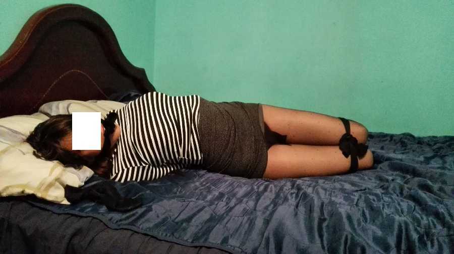 Colombian Girlfriend Tied Up