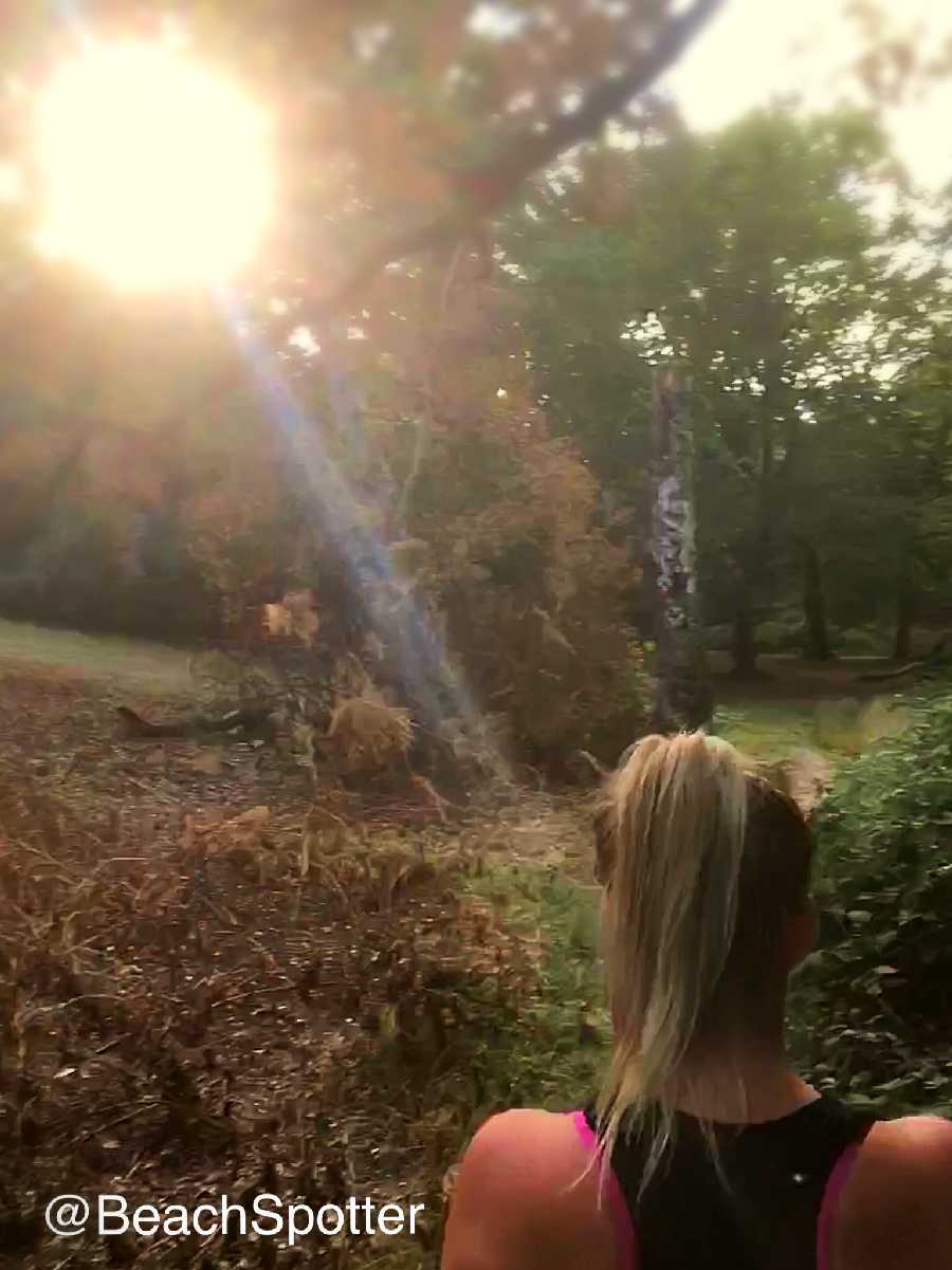 Going for a Run and Flashing