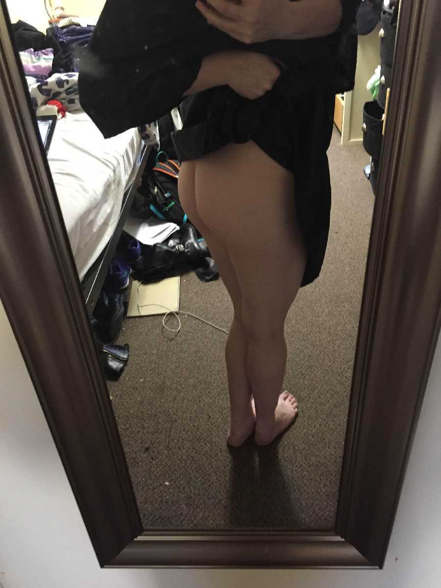 College Girl Nude under my Graduation Gown