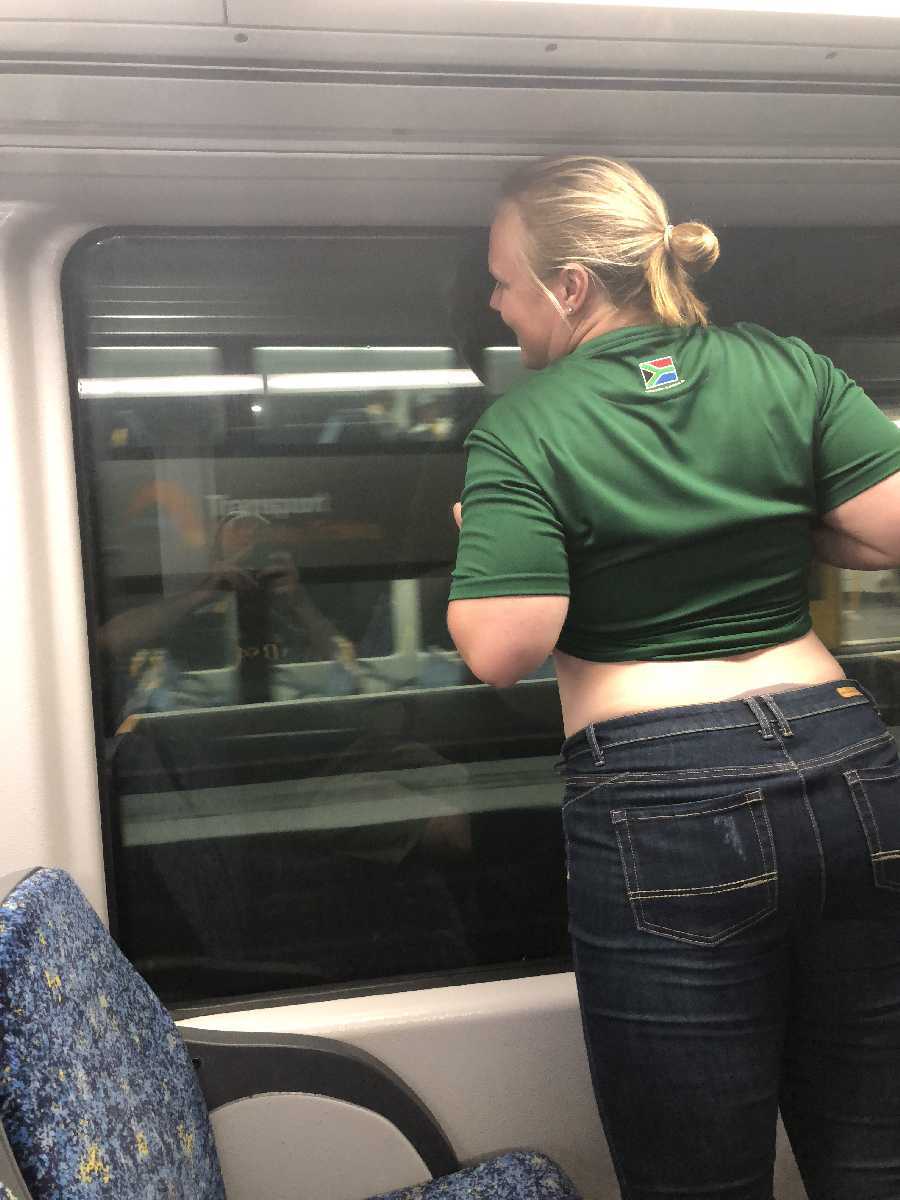 Train Flashing Dare