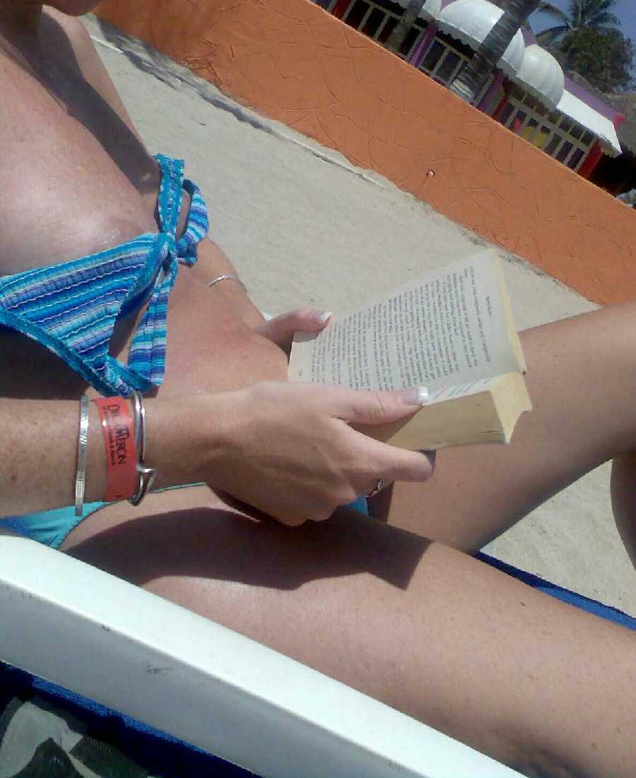 Topless on the Beach in front of Coworkers