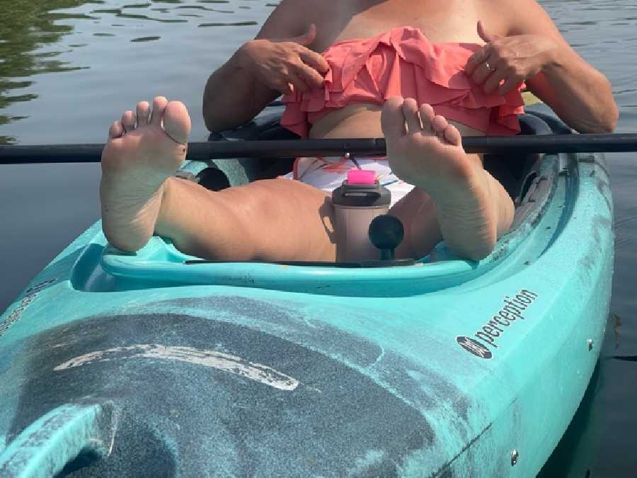 Flashing while Kayaking