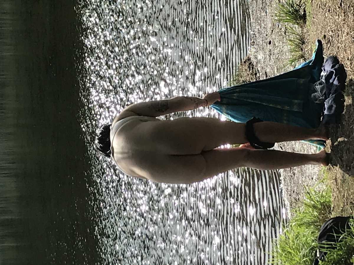 Getting Changed at the Lake - Bare Bum
