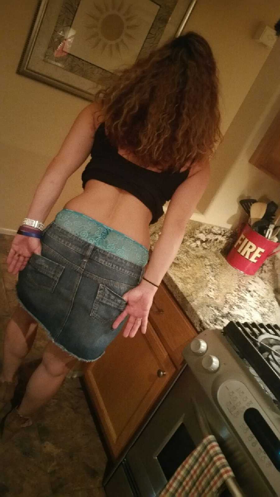 Stripping Down in the Kitchen