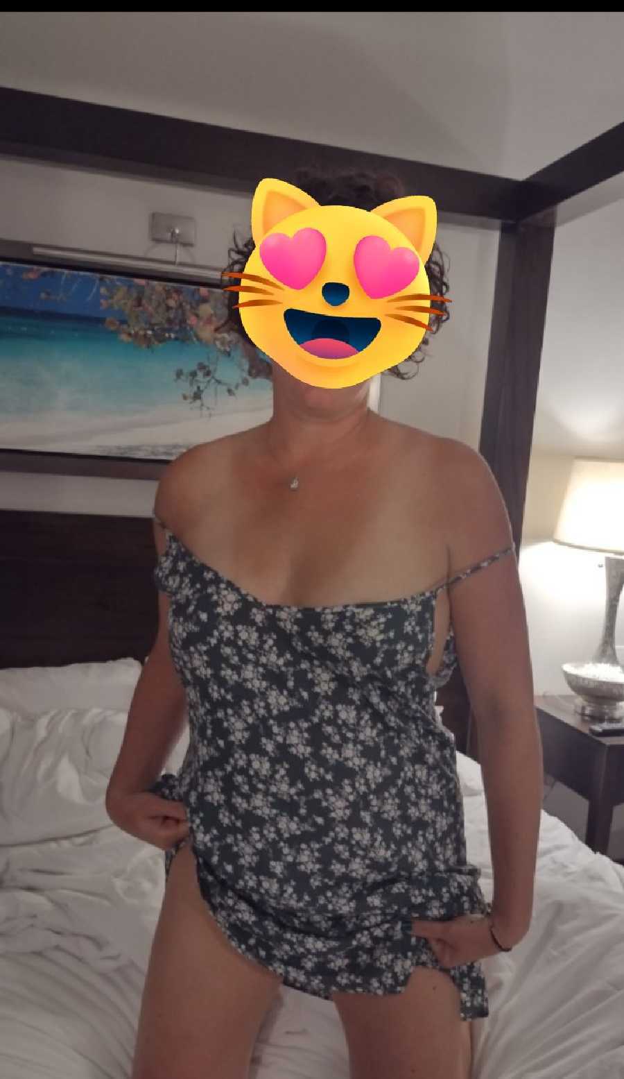 Her Sexy Dress at the Resort Naked