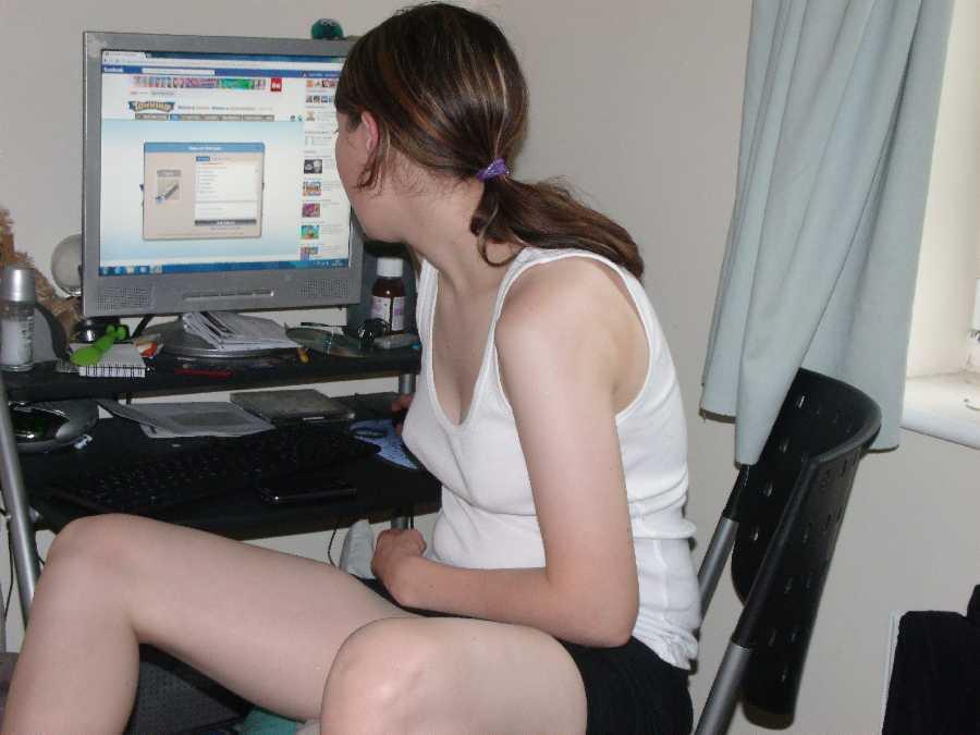 Naked at the Computer Dare