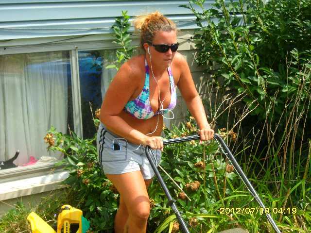 Mowing the Lawn Nude