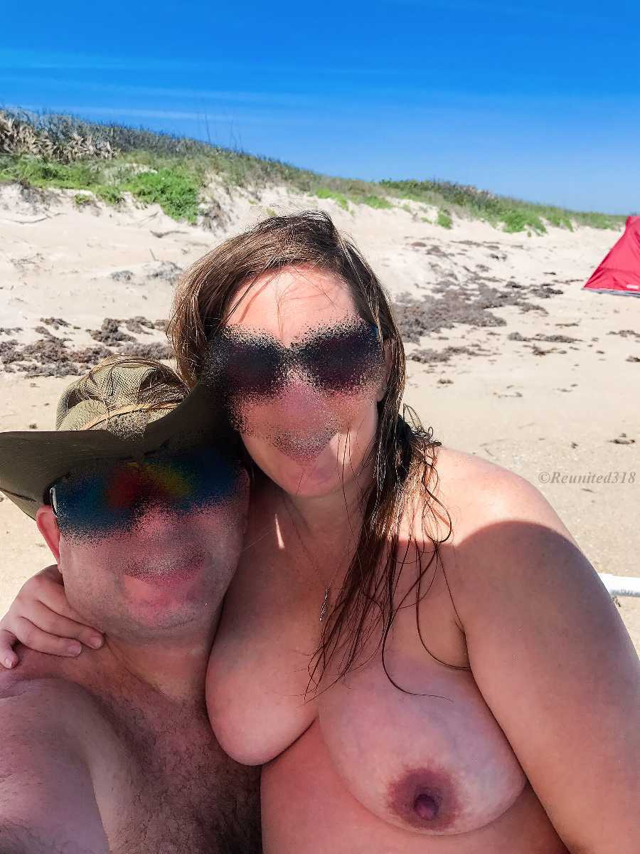 Pregnant at the Naked Beach