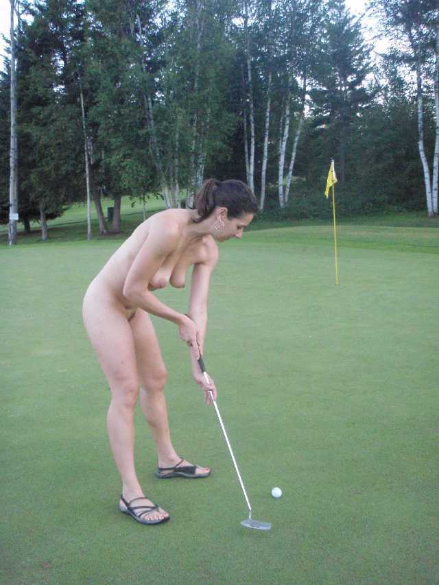 Golfing Nude.