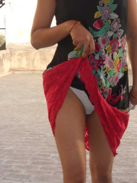 Wife Flashing Her Panties