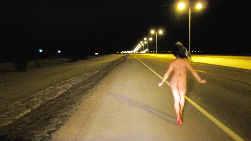 Flashing on the Highway Naked