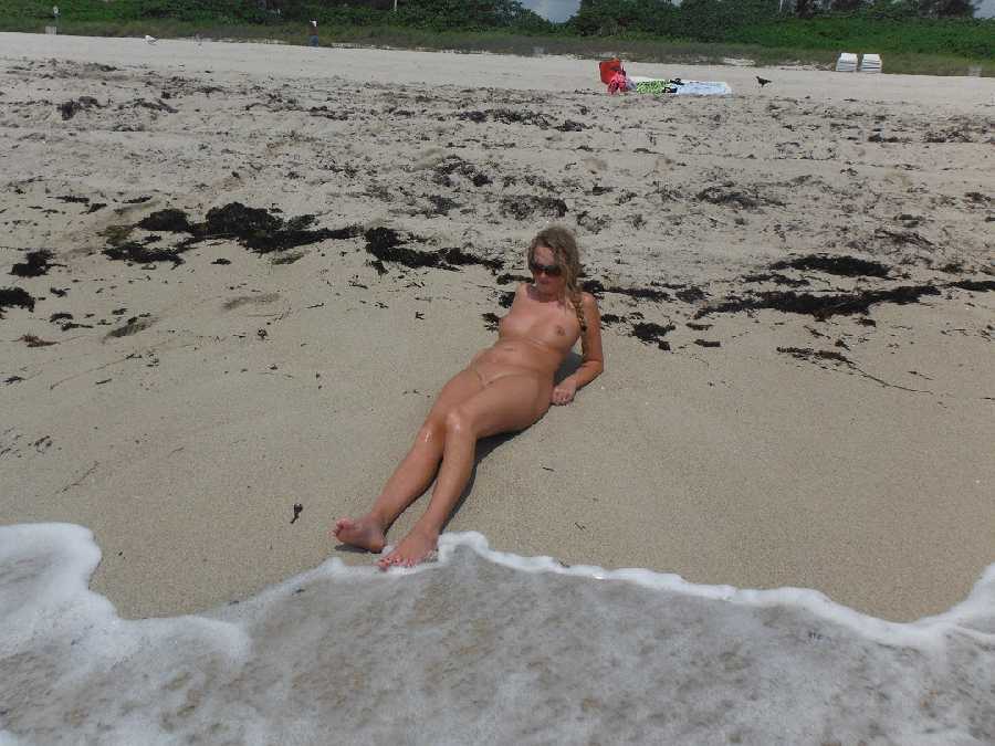 MILF Naked Beach Dare