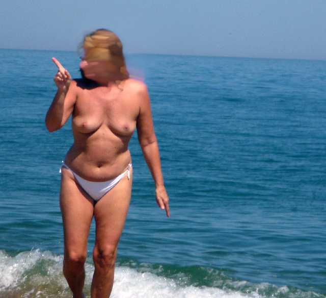 Wife on Beach