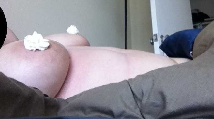 Whipped Cream on Boobs