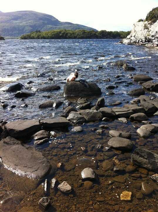 topless swimming