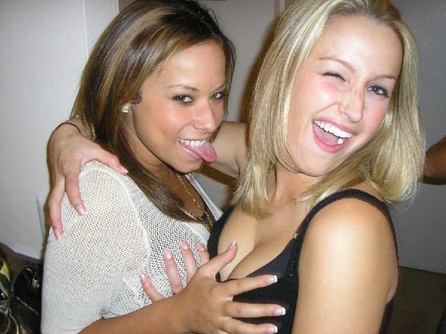 Girls Feel Each Others Boobs