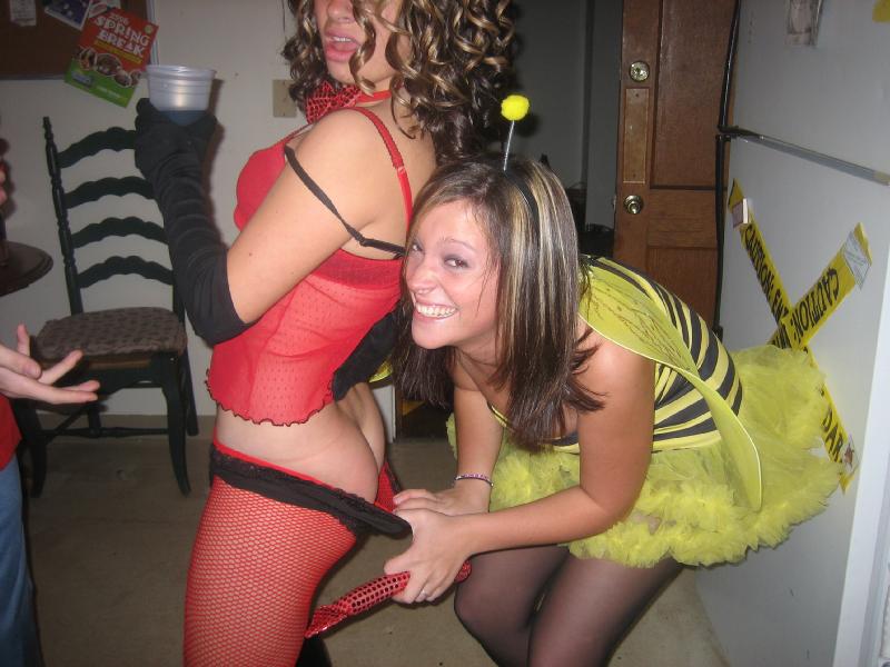Drunk girls in skirts