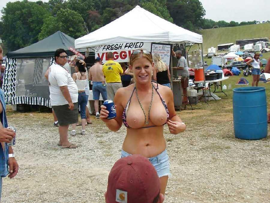 Showing Off Tits In Public