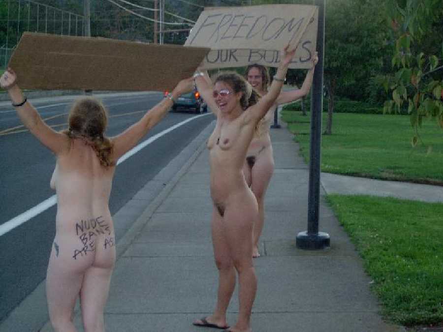 Nude Protestors 