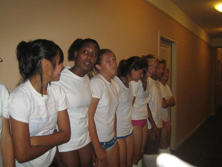 Girls Soccer at Northwestern Initiation Pics