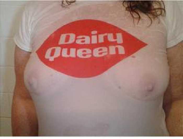 See Through Dairy Queen Shirt
