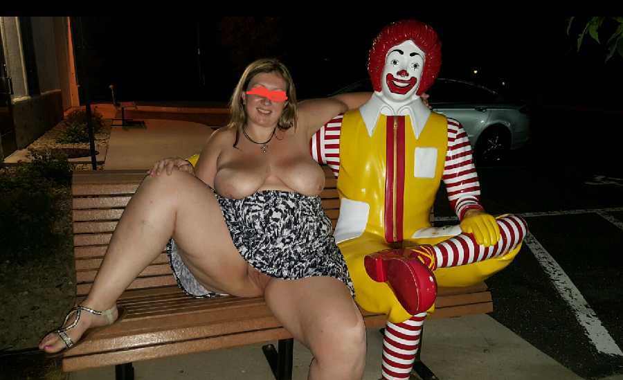 Flashing with Ronald McDonald