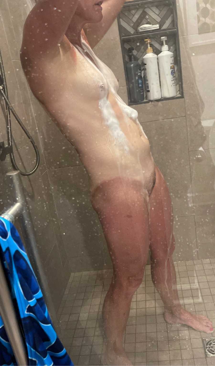 Showering off after a Swim