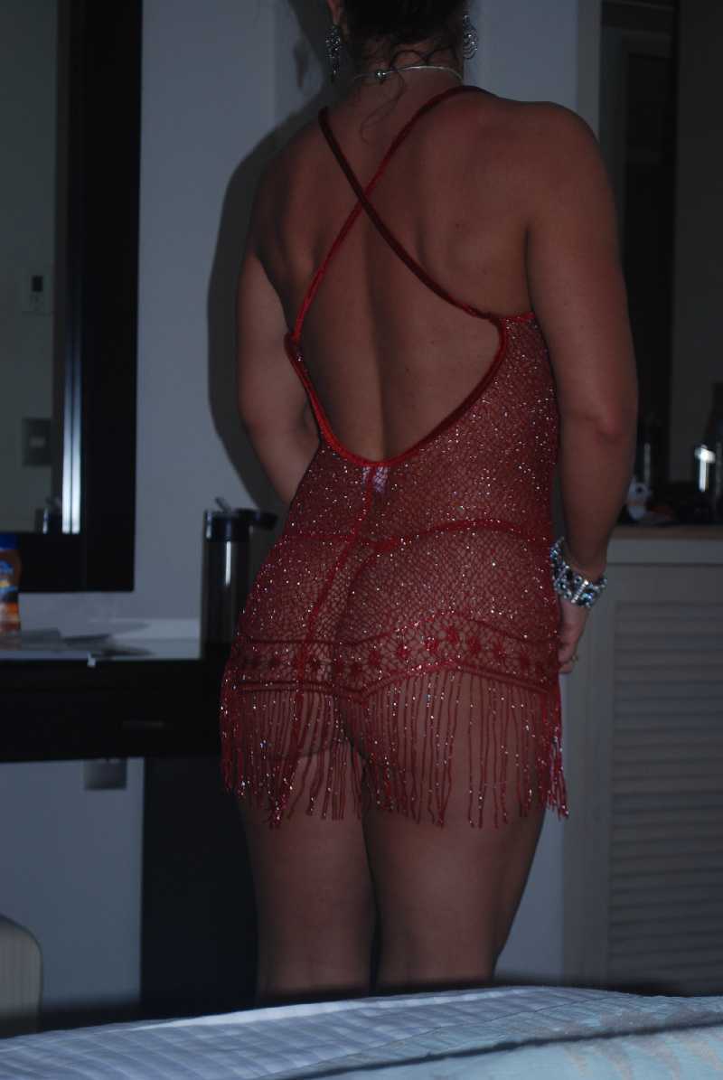 Wife in See Through Dress