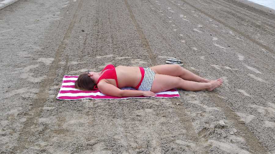 Topless at Camp Site