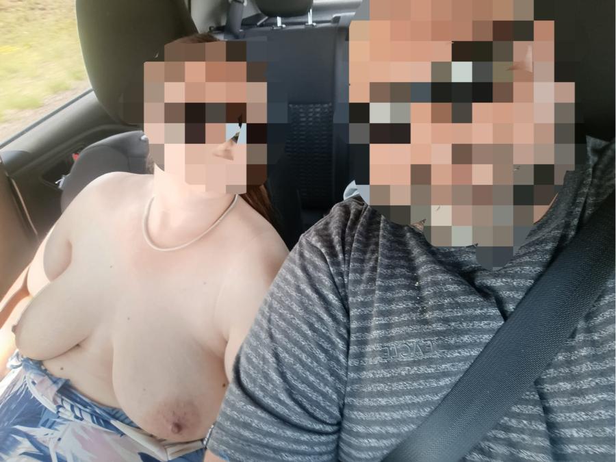 South African Wife Roadside Secluded Spot for Flashing - Sexy Amateur Dare