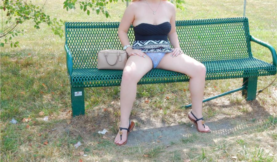 Panty Flash at the Park - Sexy Amateur Dare