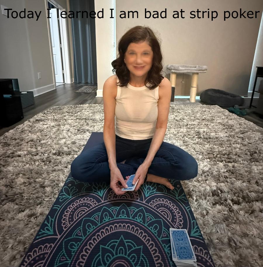 Wife with 34DDD/28/36 loses at Strip Poker - Sexy Amateur Dare