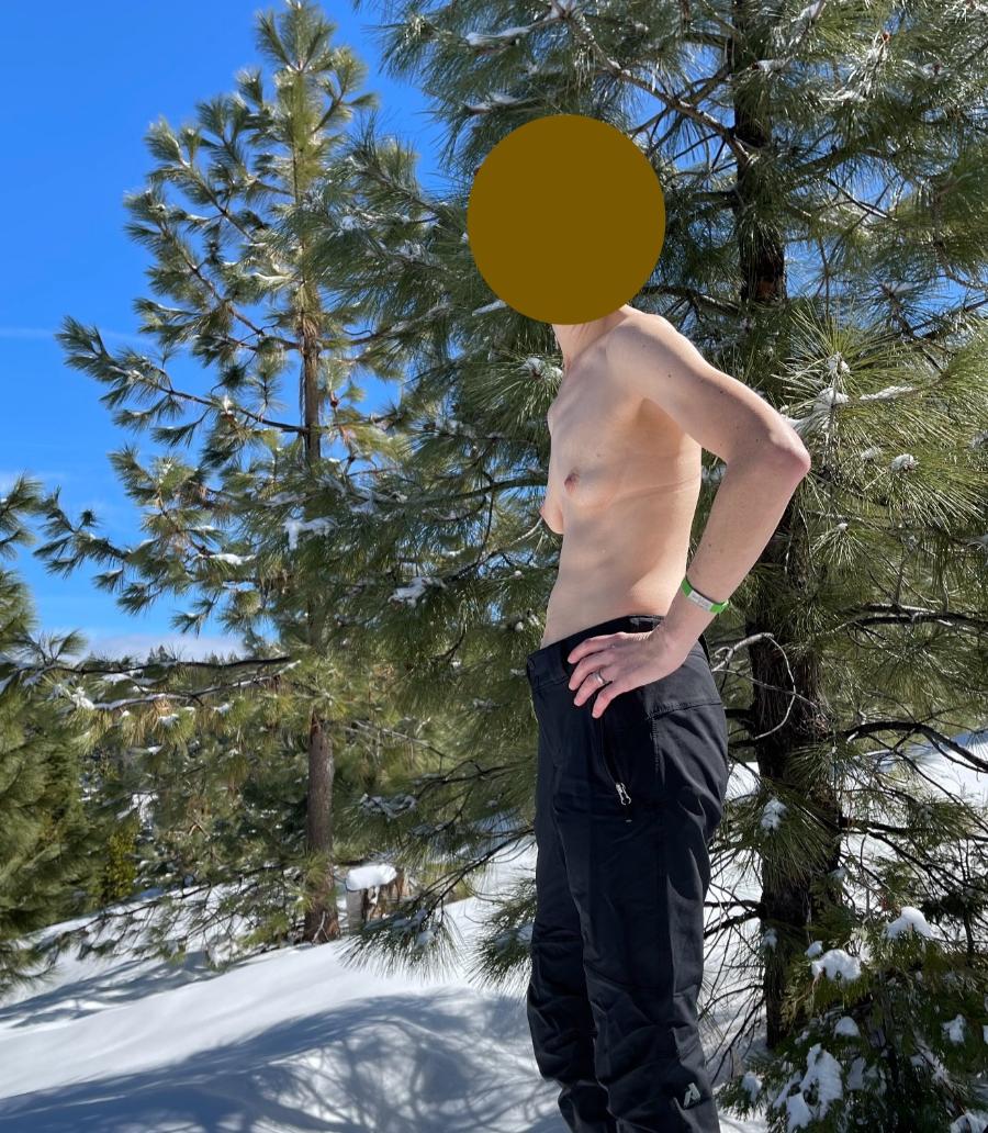 Naked Hiking in the Snow Wife - Sexy Amateur Dare