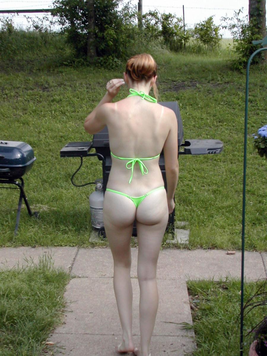 GF shows a Tiny Green Bikini for St-Patrick's Day - Sexy Amateur Dare