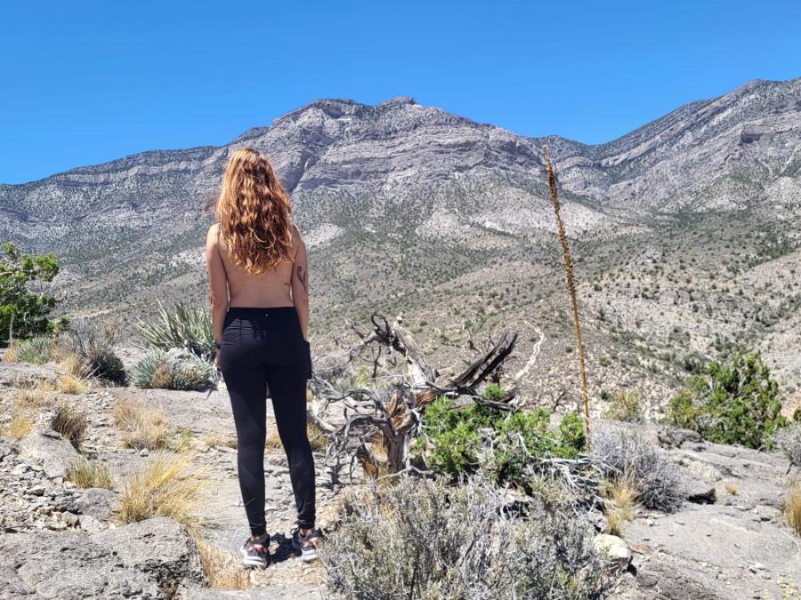 Wife Hiking without her Top - Sexy Amateur Dare